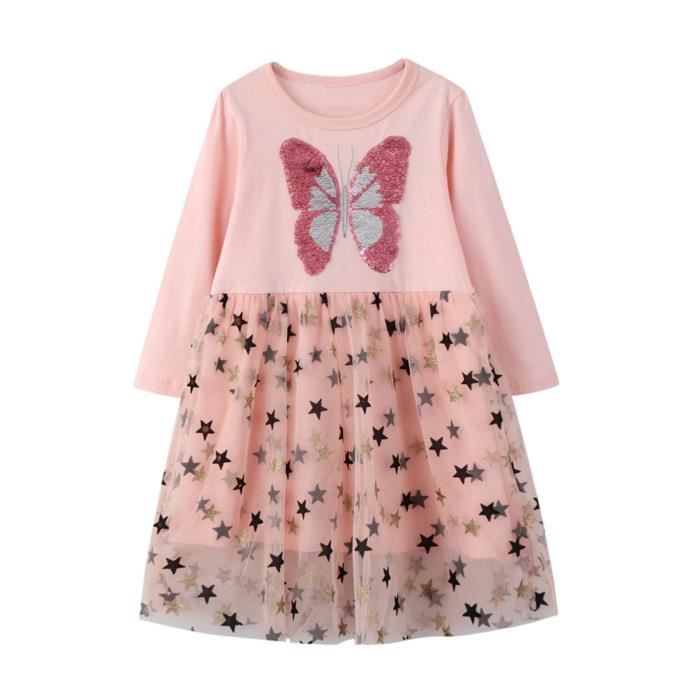 robe fille papillon