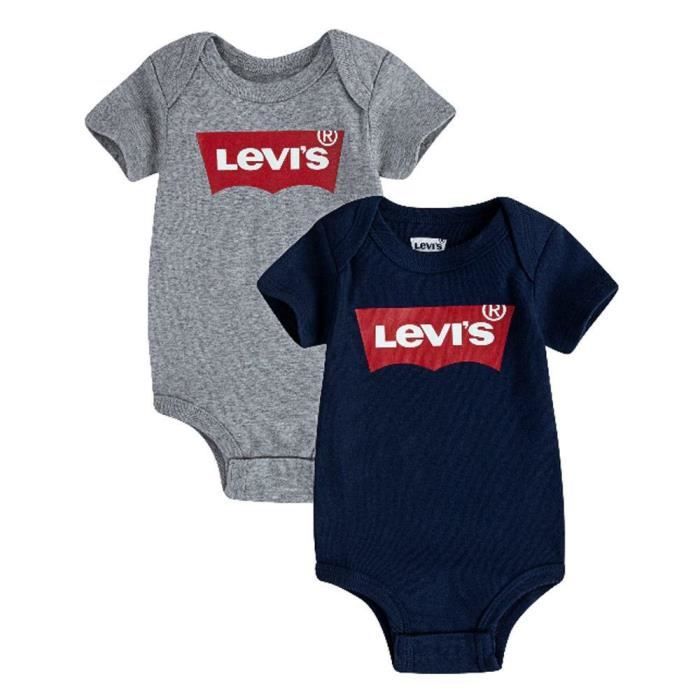 T SHIRT LEVIS SET BODY 2PZ LEVIS NEONATO GRIGIO BLU NL0243 Grigio 12 anni