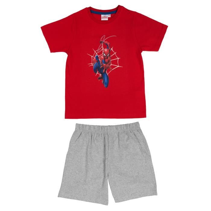 Yovova Pyjama Garçon 5-12 Ans - Ensemble T-Shirt Manches Courtes Et Pantalon Imprimé Dessin Animé, Doux Et Confortable