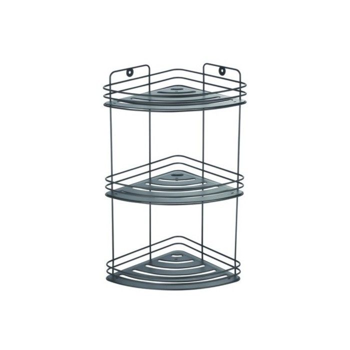 Etagère D'angle De Douche 3 Niveaux à Fixer RILEY Chromé MSV | Leroy Merlin