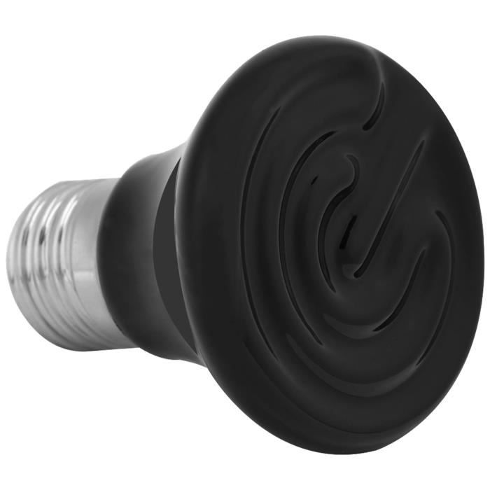 Ampoule émettrice de chaleur - OMABETA - 75W - Céramique - Infrarouge - Noir