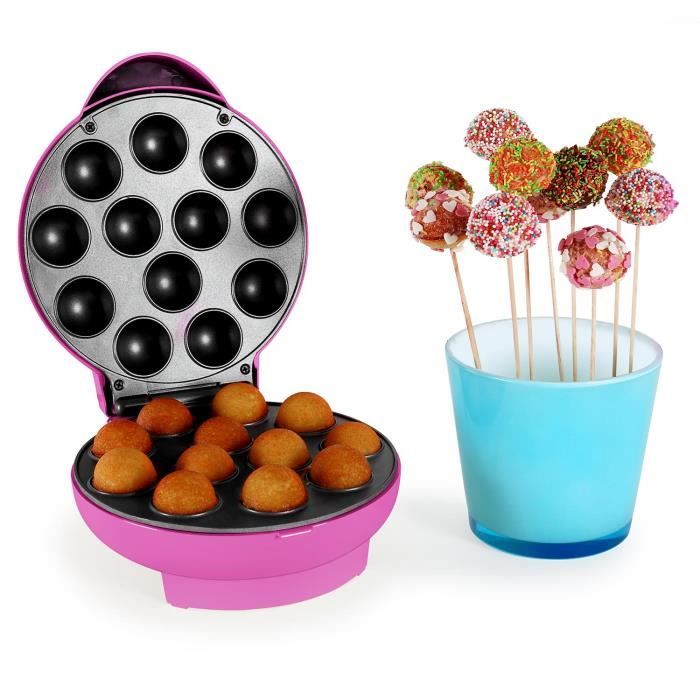OneConcept Boogie Pop Cake Maker Machine à cake pops de 1300W (12