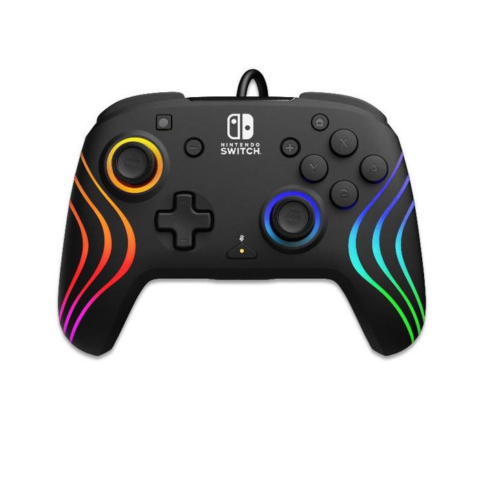 PDP Manette filaire Afterglow Wave Dark Switch avec éclairage RGB Noir - vue 3