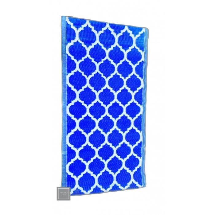 Tapis D’extérieur/ Plein air- Polypropyléne - bleu éléctrique - 90 x 180