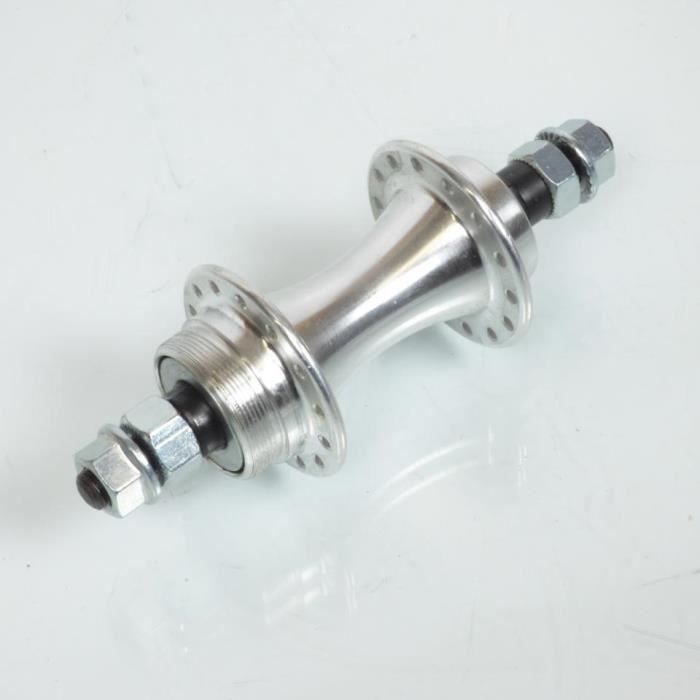 Moyeu Arrière ABSOPRO Pour Vélo – 28 Trous – Disque – Axe à écrou – Argent – Métal Durable