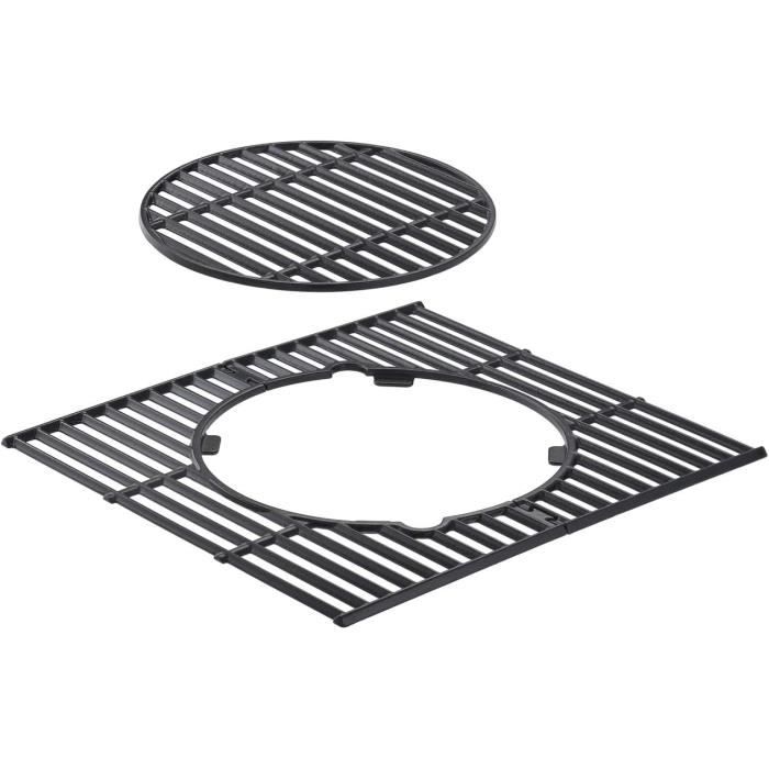 Grille En Fonte Pour Barbecue Et Cheminée - 16 Pouces - Accessoire De Cuisson Extérieur Robuste Et Efficace