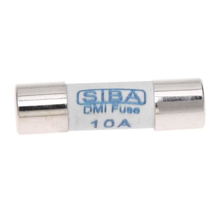 10 Fusibles Céramique 6.3x32mm 1000V 500mA - Lot Pratique - Marque Sodial - Neuf Sous Blister