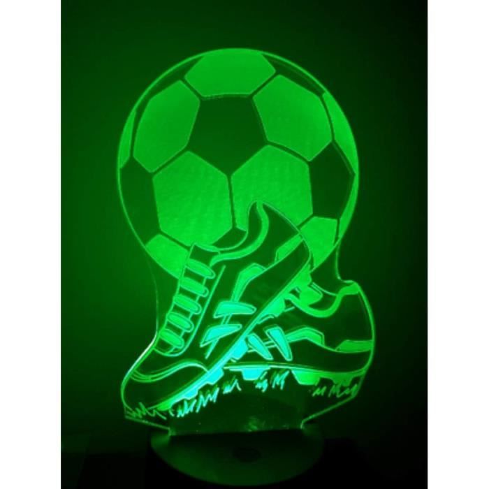 Football Veilleuse pour Enfants, Lampe Illusion 3D Pépinière LED Lumière,  Télécommande 16 Couleurs Changeantes Dimmable, A580 - Cdiscount Maison