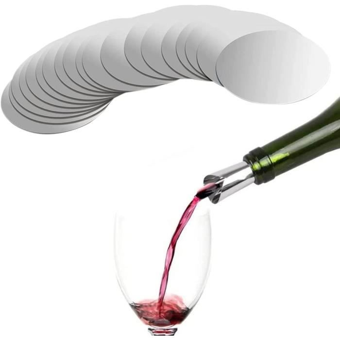 Verseurs à Vin Anti-goutte – Lot De 10, Aluminium Réutilisable, Pour Bouteilles, Restaurants, Bars