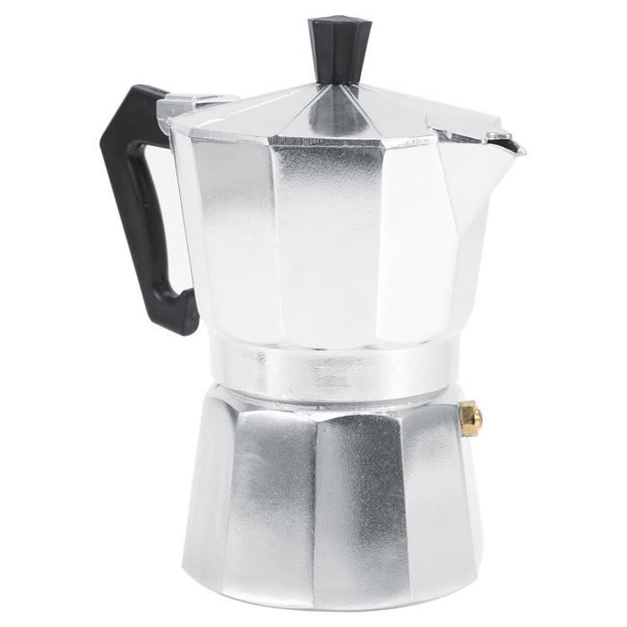 Cafetière Moka Vintage ALPU – Années 80/90, Inox, Pour Cappuccino (Italie)