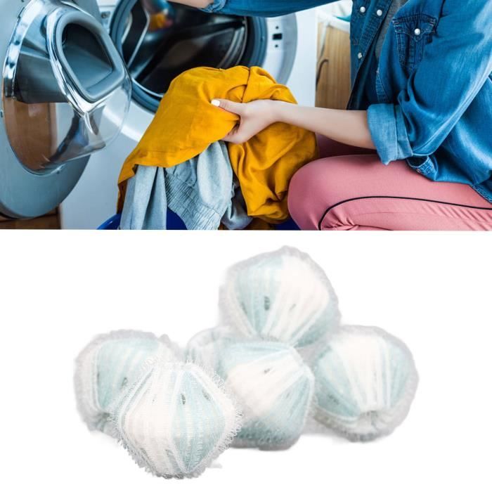Balles De Lavage Anti-poils Animaux – Lot De 12, Réutilisables, Pour Machine à Laver (nylon Et Polypropylène)