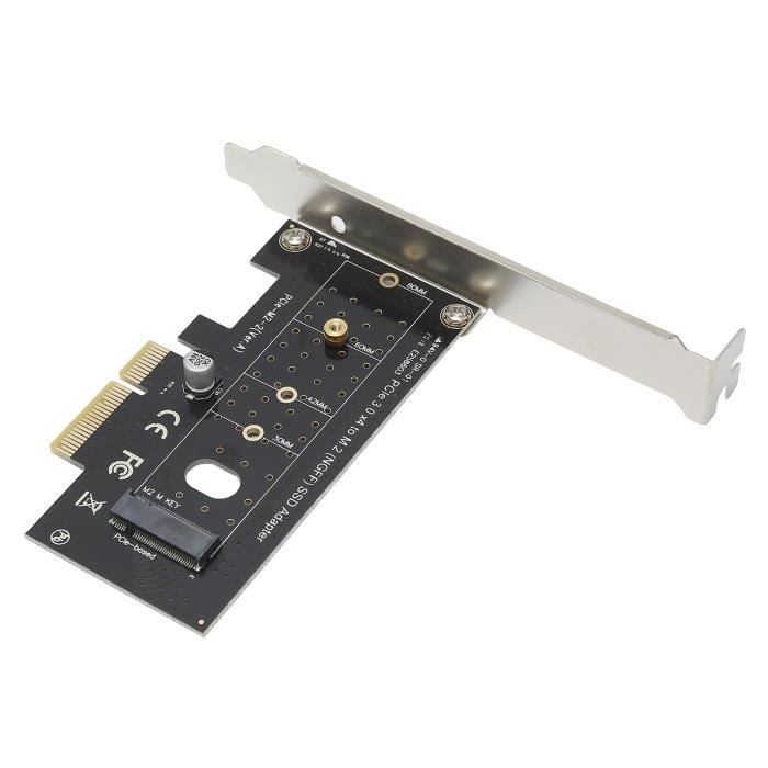 QUAD M2 PCIE CARD B | Adaptateur pour disque dur  Carte d'adaptateur M.2 128 x 290 x 23 mm Clé M M2 M.2 PCIe, PCIe x16 | RS