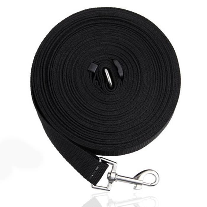 Meilleurs prix pour TD® Laisse pour chien très longue laisse pour animaux de compagnie laisse pour animaux de compagnie extra longue de 15 m (Noir)