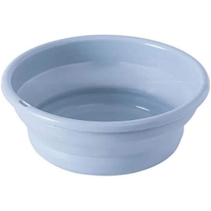Seau Pliable En Silicone 16L Avec Couvercle Multifonction - Transformable En Table, Support Et Rangement, Pour Maison Et Extérieur - 9