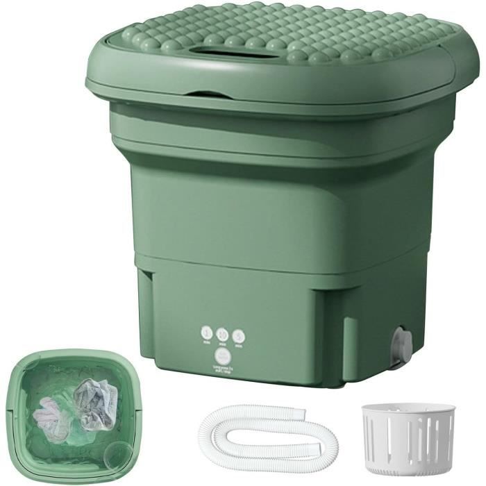 Mini Machine à Laver Portable 9,9 Lbs (4,5L) Avec Panier Essorage | Pour Appart, Camping-car, Voyage