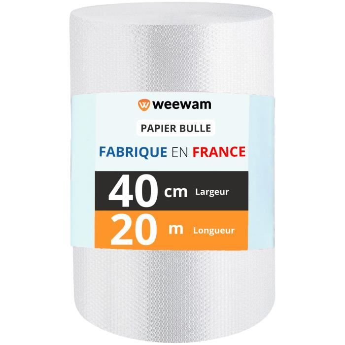 Papier bulle 40 cm - rouleau 100 m Papier bulle