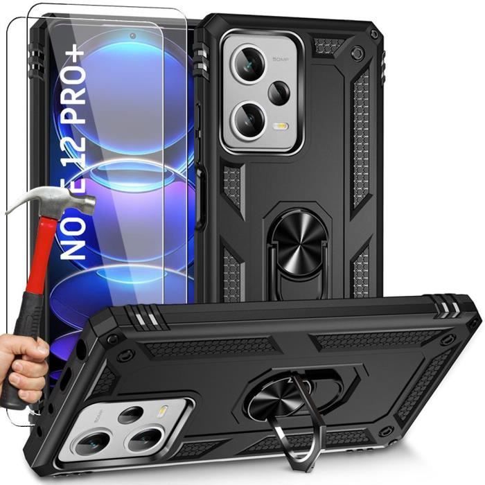 Coque Bumper Protection Rigide Pour Redmi Note 10/10 Pro - Avec 2 Verres Trempés Inclus, Robuste