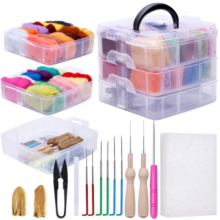 Kit Artisanat Corinne Lapierre - Famille Souris En Feutre Et Laine - Neuf - DIY Créatif