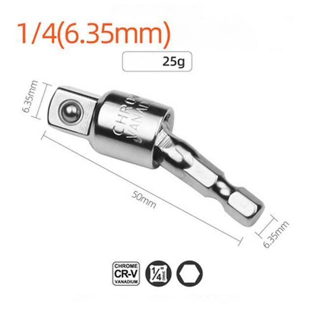 Adaptateur M10 Pour Perceuse - Tige Hexagonale 1/4" - Lot De 3 - Pour Scies Cloches, Disques De Polissage