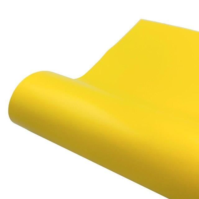 FILM POUR VITRAGE,Matte Yellow12in x 10in(30x25cm)Feuille De Vinyle