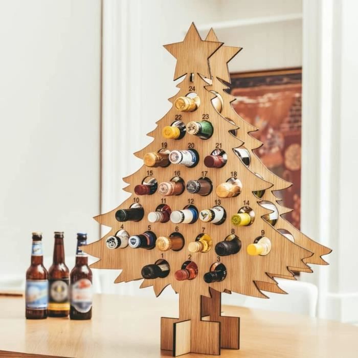 6 Mini-écharpes De Noël Pour Bouteille De Vin - Décoration Table & Sapin - Rouge Et Blanc - Cadeau Festif - 4