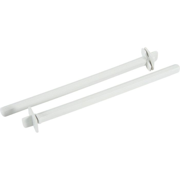 2 Perchoirs plastique beige de 18 cm pour cage oiseaux. - zolux