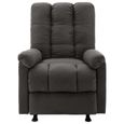 STAR®5801 Chaise de relax de luxe BEST Fauteuil de massage inclinable électrique Gris foncé Tissu ,taille:71,5 x 96,5 x 100,5 cm-1