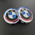 4pcs X Centre De Roue 68mm BMW Cache Moyeu Édition 50e Anniversaire Emblème Logo-1