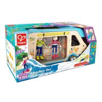 Jouet Hape Camping Car - Jeux Éducatifs Camion En Bois Peint Fourni Avec Poupee Et Accessoires Amovibles Pour La Maison Pou Amz B0