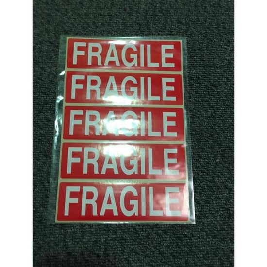 Etiquettes Fragile Lot De 10 Etiquettes Achat Vente Etiquette Classement Etiquettes Fragile Lot De 10 Cdiscount