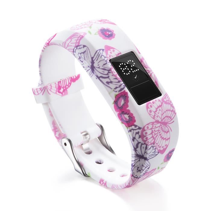 Papillon Silicone poignet Band Strap titulaire pour Garmin VivoFit