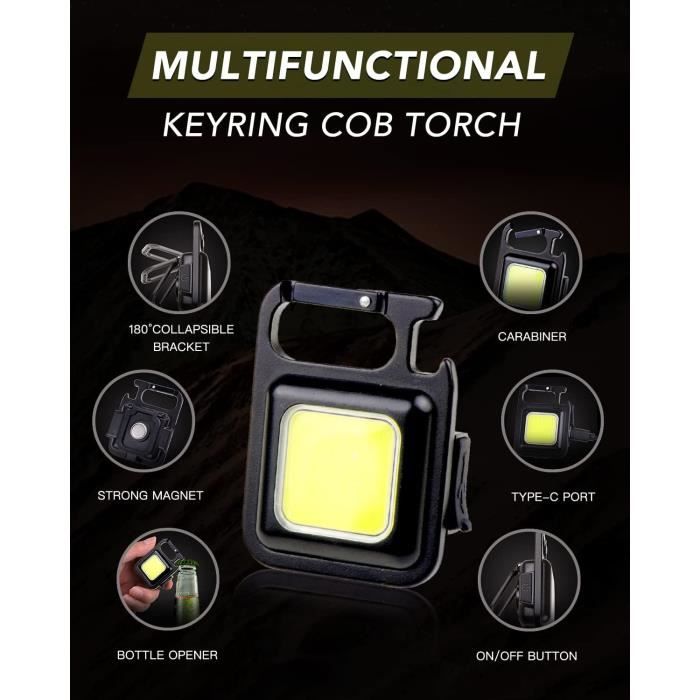 Coquimbo Lampe de Travail Rechargeable Lampe Atelier COB Torche Lampe