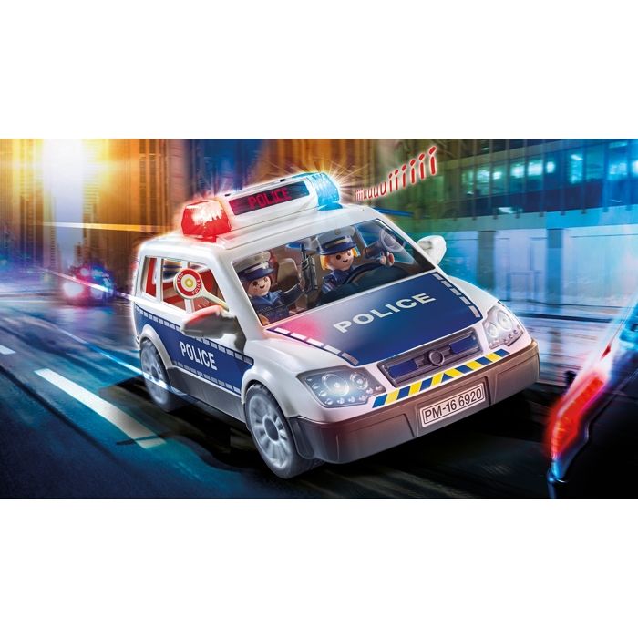 Playmobil 6873 Voiture Police Gyrophare Et Sirène - Neuf