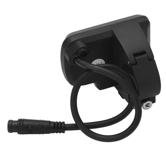 Compteur LCD Vélo Électrique EN06 - Écran 6 Broches Étanche 24V 36V 48V 60V - Avec Accélérateur Pouce
