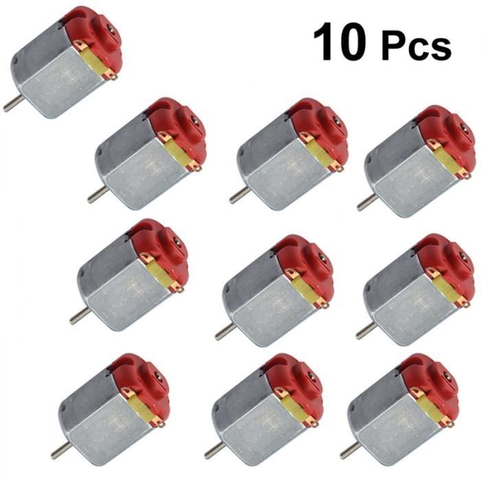 Mini moteur petit moteur électrique à courant continu, 3v 130 moteur à courant continu, micro jouet voitures jouet 3v moteur à courant continu kit de moteur à vapeur électrique petit moteur comprend