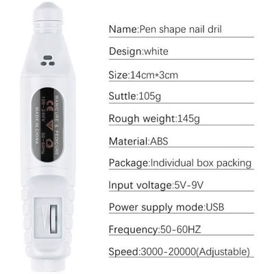 Mini ponceuse USB avec 6 têtes de ponçage 3000-20000 4 vitesses de