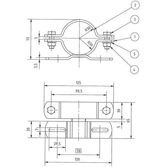 Gah-Alberts 563554 Collier de fixation galvanisé avec revêtement plastique  pour panneau Anthracite 60 mm - Cdiscount Bricolage
