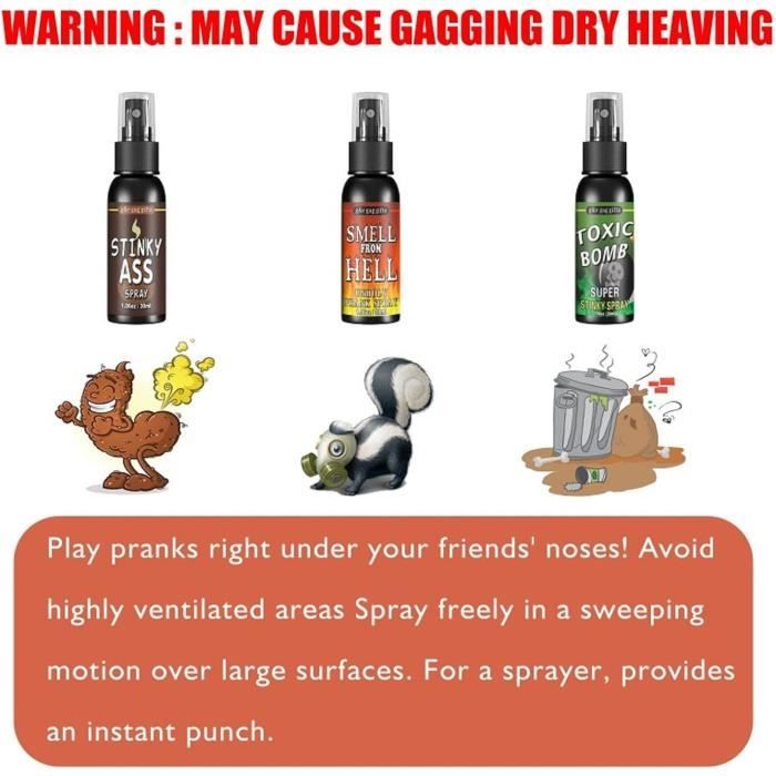 Spray Puant Farce HONGECB Spray Puant, Spray Qui PUE Le Caca, Spray