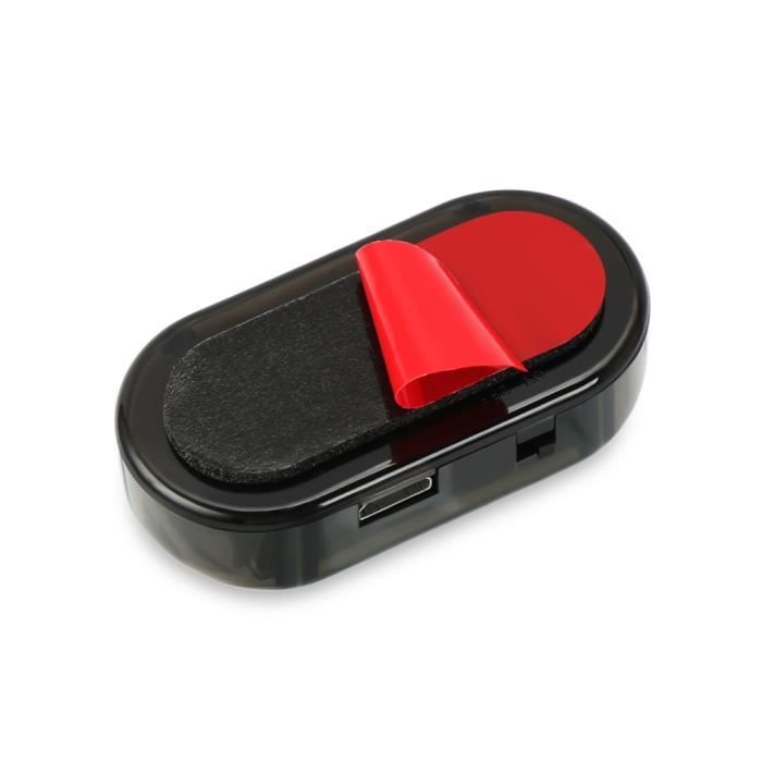 Faux Feu De Sécurité Led Nergie Solaire Pour Voiture Fausse Alarme Factice Avertissement Sans Fil Antivol Lampe D3 Red Light 03 - Auto