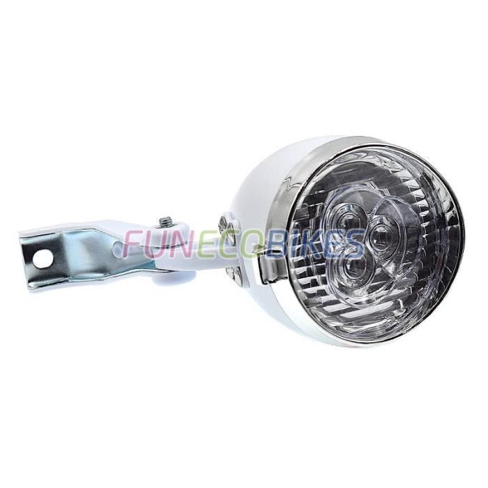 Phare Avant Vélo GIMOCOOL 3 LED - Alimentation Piles AAA, 2 Modes, Étanche | Éclairage Cyclisme