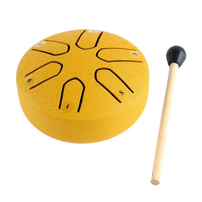 Dioche Tambour à languette Handpan Drum Professional Mini 6 Note