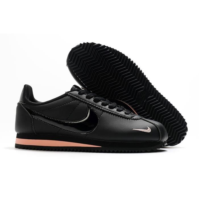 Cortez femme noir shop et rose