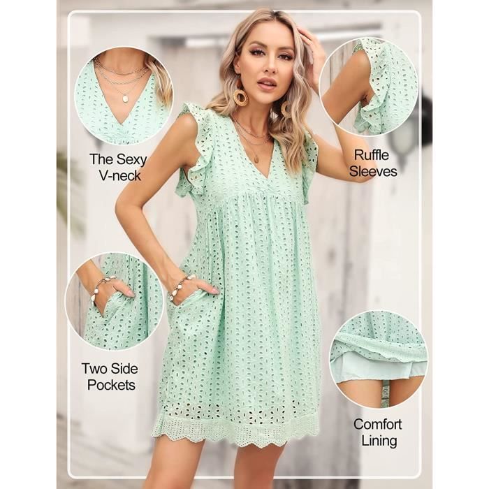Robe courte avec poches 2025