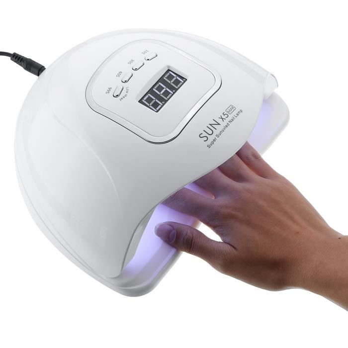 Lampe UV LED 120W Professionnelle Pour Séchage Ongles - Sèche-ongles Gel Et Vernis Semi-permanent - Blanche