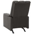 STAR®5801 Chaise de relax de luxe BEST Fauteuil de massage inclinable électrique Gris foncé Tissu ,taille:71,5 x 96,5 x 100,5 cm-3