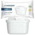 Carafe filtrante à eau Wessper AquaMax Basic - Blanc - 2.5L-3