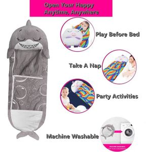 UNUS Gigoteuse Castor en Flanelle pour Enfants, Couverture et Oreiller pour Fille et garçon, Sac
