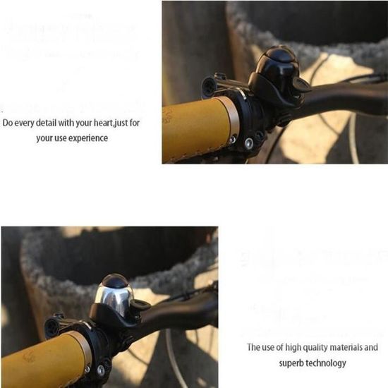 En aluminium durable Sonnette de vélo adapté pour vélo pliable VTT vélo klaxon fort Sonore de vélo Accessoires sonnette