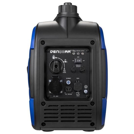 Groupe Électrogène Inverter DENQBAR 2000W - Silencieux Portable | Camping, Chantier, Secours