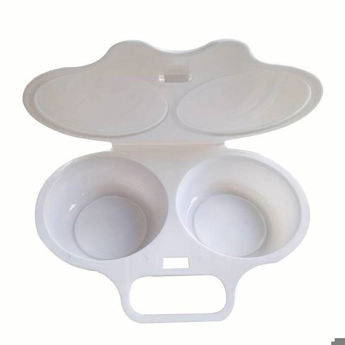 Coquetiers Vapeur Pour Micro-ondes - Lot De 2, Antiadhésif, Polypropylène - Pour œufs Cuits Vapeur Rapidement